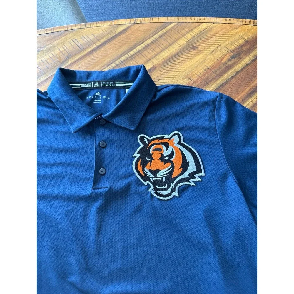 Adidas Detroit Tigers MLB Performance Polo Shirt Men’s XL Navy Blue Embroidered